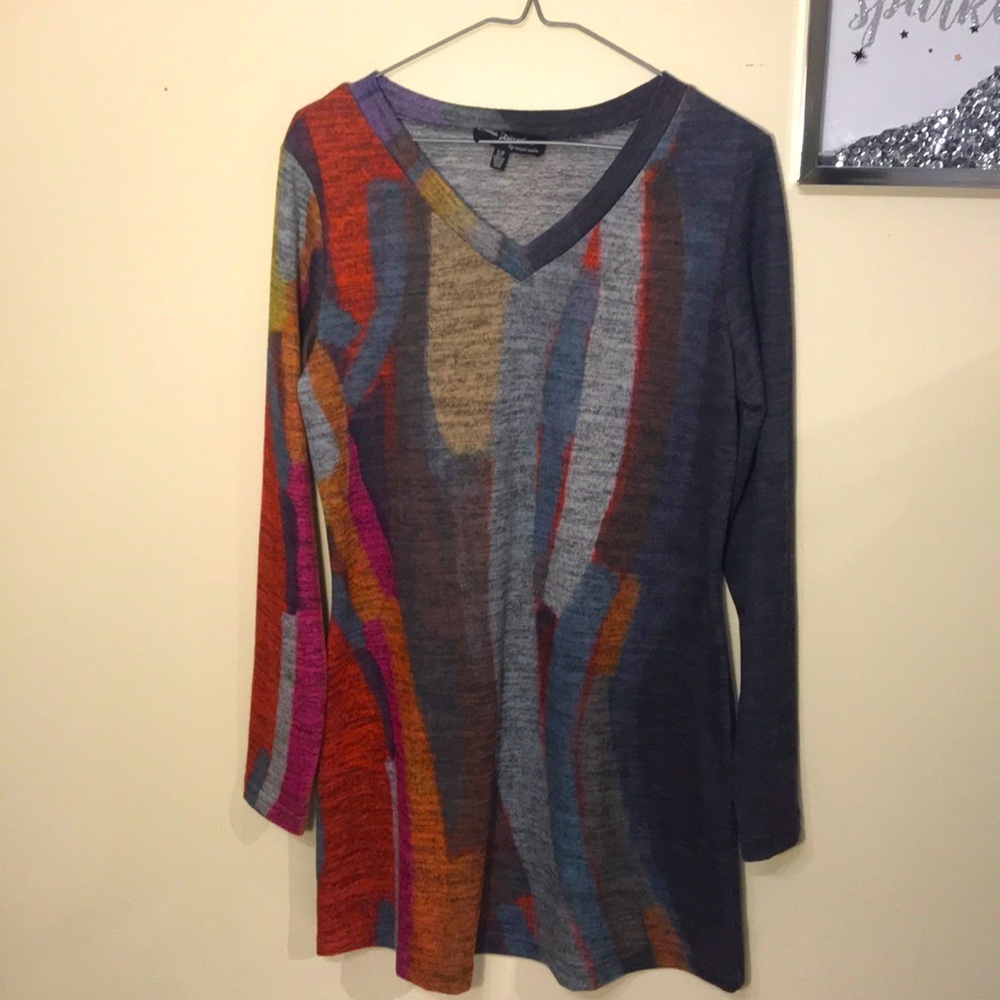 Multicolour Long Sleeve tunic